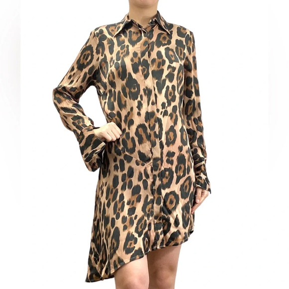 Jazmin Chebar animal print/ cheetah print  tunic dress - Picture 4 of 6